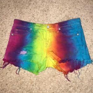 Vigoss Rainbow Jean Shorts